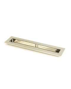 Polished Nickel 250mm Plain Rectangular Flush Pull Handle | 50155