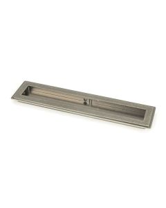 Pewter 250mm Art Deco Rectangular Flush Pull Handle | 50171