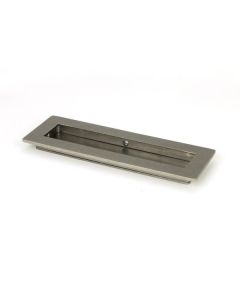 Pewter 175mm Plain Rectangular Flush Pull Handle | 50172