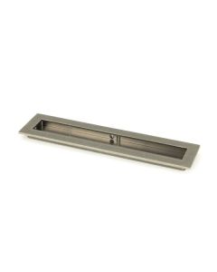 Pewter 250mm Plain Rectangular Flush Pull Handle | 50173
