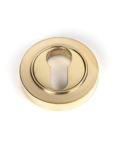 Polished Brass Round Euro Escutcheon (Plain) | 50592