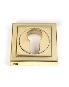 Polished Brass Euro Escutcheon (Square) | 50595
