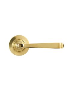 Set Polished Brass Avon Lever on Plain rose | 50596 - 50597