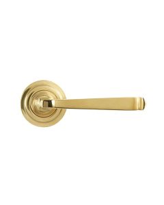 Set Polished Brass Avon Lever on Art Deco rose | 50598 - 50599
