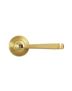 Set Polished Brass Avon Lever on Beehive rose | 50600 - 50601