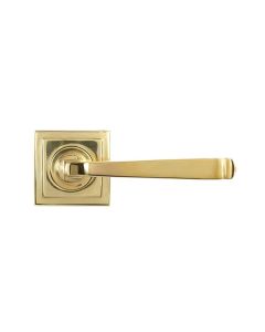 Set Polished Brass Avon Lever on Square rose | 50602 - 50603