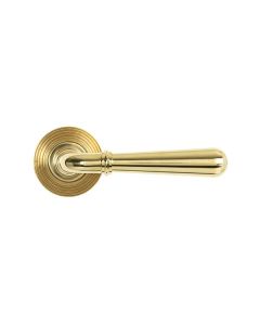 Set Polished Brass Newbury Lever on Beehive rose | 50622 | 50623