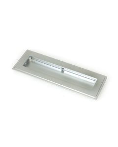 Satin Chrome 175mm Art Deco Rectangular Flush Pull Handle | 50636
