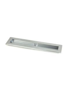 Satin Chrome 250mm Art Deco Rectangular Flush Pull Handle | 50637