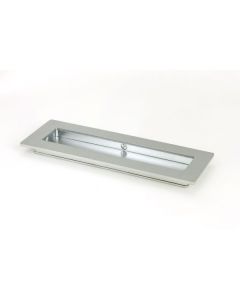Satin Chrome 175mm Plain Rectangular Flush Pull Handle | 50638