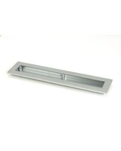 Satin Chrome 250mm Plain Rectangular Flush Pull Handle | 50639