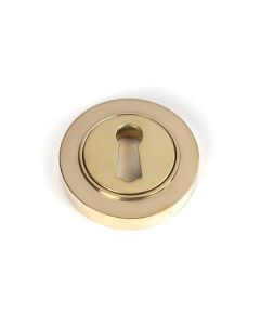 Polished Brass Round Standard Keyhole Escutcheon (plain) | 50746