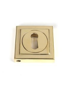 Polished Brass Standard Keyhole  Escutcheon (Square) | 50749