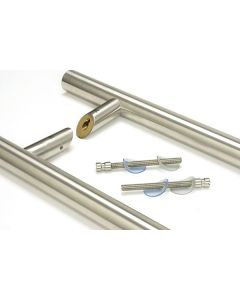 From the Anvil 600mm (316) Satin SS Offset Back to Back T Bar Pull Handle | 50772