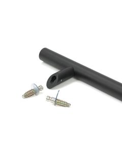 From the Anvil Matt Black 600mm Offset Secret Fix T Bar Pull Handle | 50785