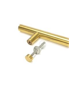 Aged Brass (316) 1800mm Bolt Fix T Bar Pull Handle | 50813