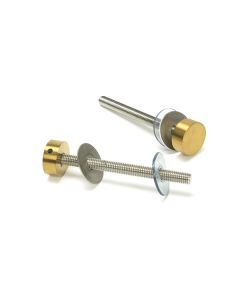 Aged Brass (304) 100mm Bolt Fixings for T Bar (2) | 50815