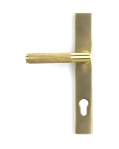 Satin Brass Brompton Slimline Lever Espag. Lock Set | 50841