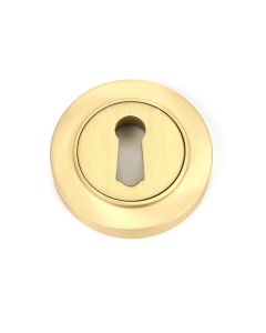 From the Anvil Satin Brass Round Escutcheon (Plain) | 50872