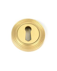 From the Anvil Satin Brass Round Escutcheon (Beehive) | 50874