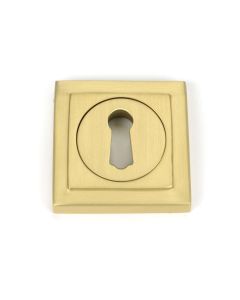 From the Anvil Satin Brass Round Escutcheon (Square) | 50875