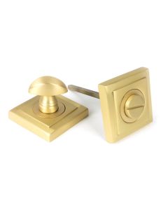 Satin Brass Round Thumbturn Set (Square) | 50883