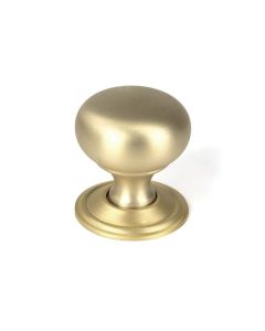 Satin Brass Mushroom Cabinet Knob 32mm | 50929