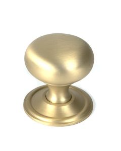 Satin Brass Mushroom Cabinet Knob 38mm | 50930