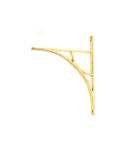 Polished Brass Tyne Shelf Bracket (314mm x 250mm)