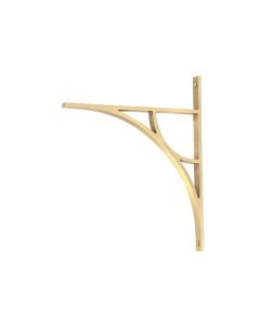 Satin Brass Tyne Shelf Bracket (314mm x 250mm)