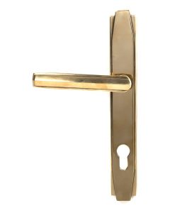 Set Anvil Aged Brass Art Deco Slimline Lever Espag. Lock Furniture | 51186