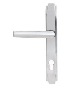 Set Anvil Polished Chrome Art Deco Slimline Lever Espag. Lock Furniture | 51188