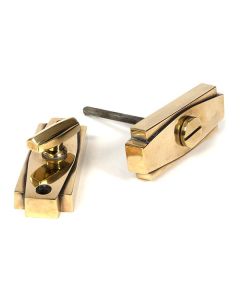 Set Anvil Polished Bronze Art Deco Thumbturn & Snib Release | 51208