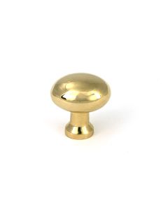 Polished Brass Moore Cabinet Knob - 25mm