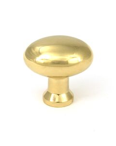 Polished Brass Moore Cabinet Knob - 38mm