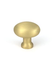 Satin Brass Moore Cabinet Knob - 32mm