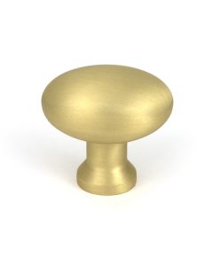 Satin Brass Moore Cabinet Knob - 38mm