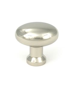 Polished Nickel Moore Cabinet Knob - 38mm