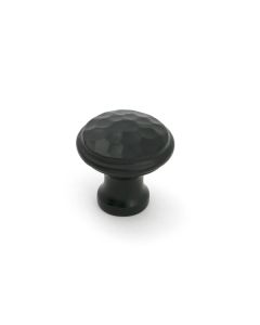 Aged Bronze Hammered Cabinet Knob - Small