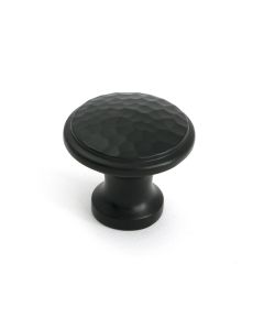 Aged Bronze Hammered Cabinet Knob - Medium