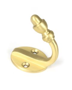From the Anvil Satin Brass Coat Hook | 51300