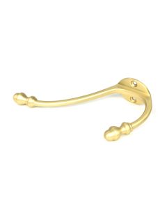 From the Anvil Satin Brass Hat & Coat Hook | 51302