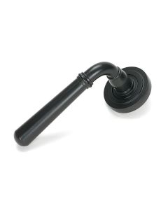 Set Matt Black Newbury Lever on Art Deco rose | 46460 | 51327