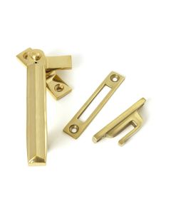 Polished Brass Locking Art Deco Fastener - LH