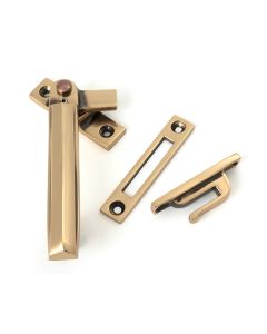 Polished Bronze Locking Art Deco Fastener - LH