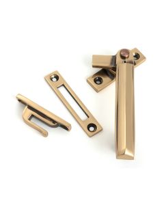 Polished Bronze Locking Art Deco Fastener - RH