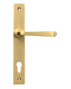 Satin Brass Avon Slimline Lever Espag. Lock Set  |  52084