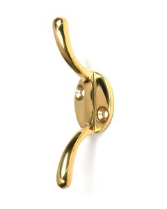 Polished Brass Newbury Cleat Hook  |  52249