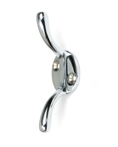 Polished Chrome Newbury Cleat Hook  |  52250