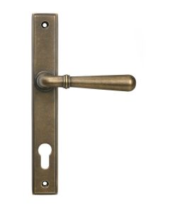 Burnished Brass Newbury Slimline Lever Espag. Lock Set | 52285